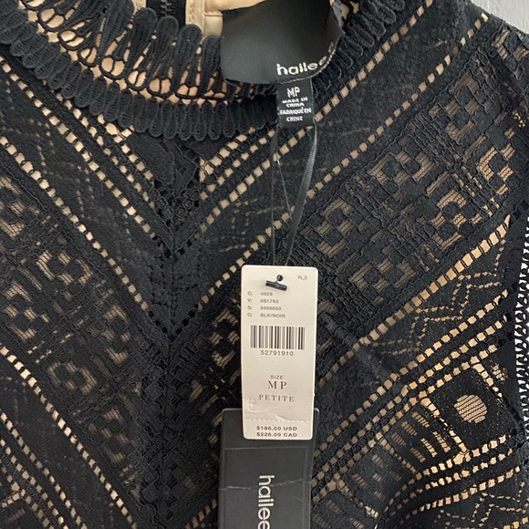 hailee c - black lace mini dress - Picture 3 of 6